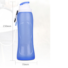 Μπλε Workout αθλητικό μπουκάλι σιλικόνης μπουκαλιών νερό 500ML πτυσσόμενο προμηθευτής