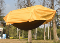 270*140CM εξωτερικό κίτρινο αδιάβροχο 210T Πολυεστέρα φορητή σκηνή κατασκήνωσης 70D Ripstop Nylon Mosquito Net Αμαξάκι 2 σε 1 προμηθευτής