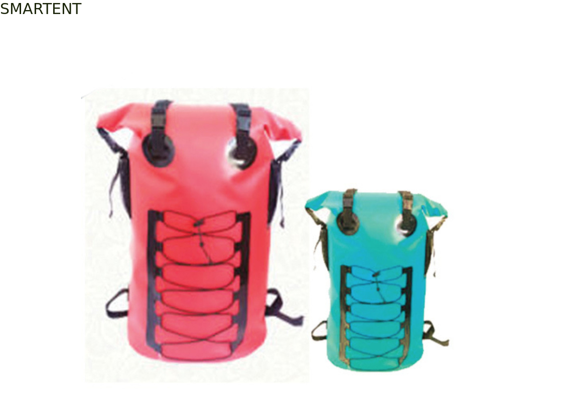 20L ταξιδιού 500D αδιάβροχες τσάντες Backpacking τσαντών βαρελιών PVC αδιάβροχες προμηθευτής