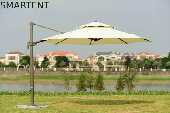 Αγορά 250g Sunshade παραλιών πολυεστέρα ομπρέλα 3.5M Cantilever Parasol βαριά βάση γρανίτη διαδικτυακή κατασκευή