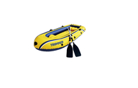 Κίτρινη διογκώσιμη βάρκα PVC εκδρομέων παραλιών, διογκώσιμες βάρκες πλευρών για τον αθλητισμό νερού προμηθευτής