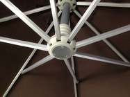 2.5M μπεζ διπλή Patio ομπρέλα όφσετ ομπρελών στρογγυλή περιστρεφόμενη βάση 360 βαθμού προμηθευτής