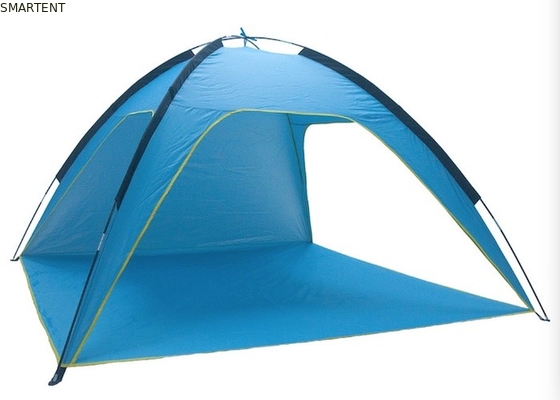 Γαλάζια Ασημένια Επιχρισμένα 4 άτομα 210*210*130CM Πολυεστέρας Πραχία Πραχίας Εξωτερικές σκηνές κατασκήνωσης με προστασία από την υπεριώδη ακτινοβολία προμηθευτής