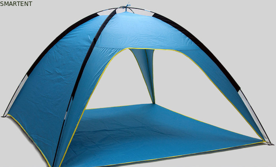 Γαλάζια Ασημένια Επιχρισμένα 4 άτομα 210*210*130CM Πολυεστέρας Πραχία Πραχίας Εξωτερικές σκηνές κατασκήνωσης με προστασία από την υπεριώδη ακτινοβολία προμηθευτής