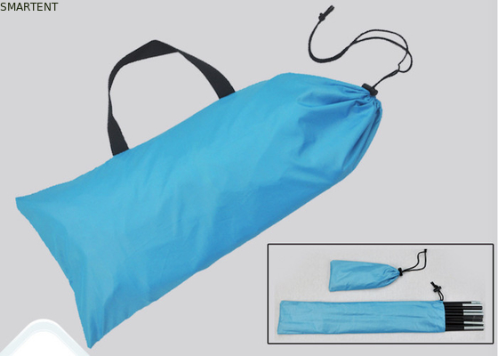 Γαλάζια Ασημένια Επιχρισμένα 4 άτομα 210*210*130CM Πολυεστέρας Πραχία Πραχίας Εξωτερικές σκηνές κατασκήνωσης με προστασία από την υπεριώδη ακτινοβολία προμηθευτής