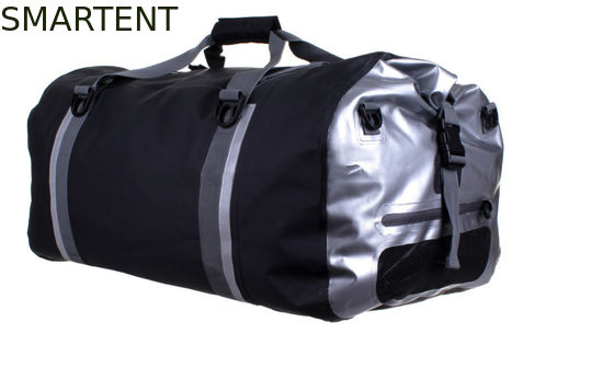 Αγορά 90L στεγανοποιήστε Duffel ταξιδιού τσαντών ταξιδιού την ασημένια μαύρη στρατοπέδευση τσαντών διαδικτυακή κατασκευή
