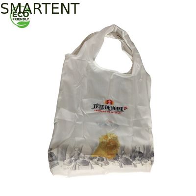 Αγορά 60 X 44CM συνήθειας εκτύπωσης άσπρο χρώμα τσαντών αγορών εξαρτημάτων RPET 210T Eco φιλικό διαδικτυακή κατασκευή