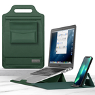 Υψηλό στάνταρ 13' πράσινο PU πολλαπλής χρήσης laptop τσάντες με τσάντα φερμουάρ προμηθευτής