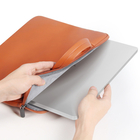 Κλειδωμένο με φερμουάρ PU laptop sleeve bags με φούσκα 7mm padding και λαβή πεταλούδας προμηθευτής