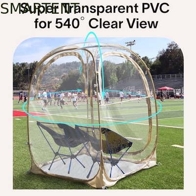50*50*62'ιντσών εξωτερικό PVC διαφανές αδιάβροχο μονοστρώμα Φυτογυάλινο πλαίσιο Pop Up Αθλητική σκηνή με υπεριώδη προστασία προμηθευτής