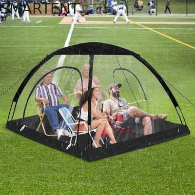 Αγορά 71*71*65' ιντσών 4 άτομα TPU Διαφανές Φύλλο Φύλακα Γρήγορη ρύθμιση Αδιάβροχη Προστασία UV Pop Up Αθλητική σκηνή διαδικτυακή κατασκευή