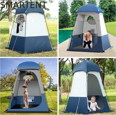 160*160*240CM Γαλάζια Αδιάβροχη 210T Πολυεστέρα Pop Up σκηνές ιδιωτικής ζωής με υπεριώδη προστασία για κάμπινγκ και εξωτερικές εκδηλώσεις προμηθευτής