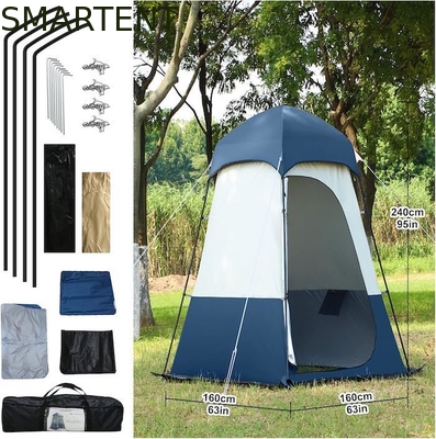 160*160*240CM Γαλάζια Αδιάβροχη 210T Πολυεστέρα Pop Up σκηνές ιδιωτικής ζωής με υπεριώδη προστασία για κάμπινγκ και εξωτερικές εκδηλώσεις προμηθευτής