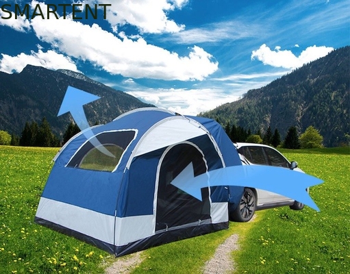 250*250*200CM PU2000MM Επικάλυψη Πολυεστέρα 210D 2 πόρτες SUV Καμπινγκ Τέντα με ίνες του γυαλιού και τα παράθυρα με δίχτυα προμηθευτής