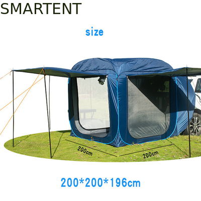 200*200*196CM Ασημένια επιχρισμένη σκηνή 210T Pop UP SUV με αδιάβροχο σχεδιασμό και προστασία από την υπεριώδη ακτινοβολία προμηθευτής