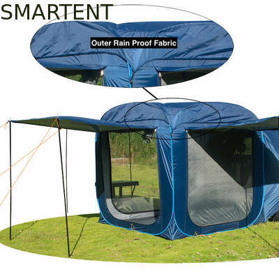 200*200*196CM Ασημένια επιχρισμένη σκηνή 210T Pop UP SUV με αδιάβροχο σχεδιασμό και προστασία από την υπεριώδη ακτινοβολία προμηθευτής