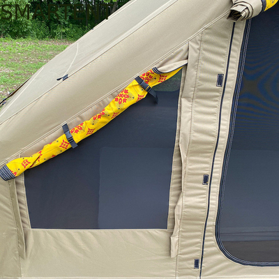 395*300*200CM Αδιάβροχο Χακι Οξφόρδη 600D PVC 4-8 άτομα Ανθεκτική στην έκρηξη UV Τέντα κατασκήνωσης για υπαίθρια κατασκήνωση προμηθευτής