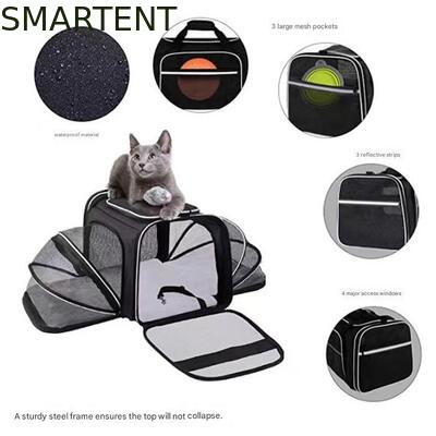 Dogs Cats and Rabbits Cute Pet Supplies Playful Style Chew Play Sleep Functions Gray Cationic Polyester Multi-Purpose Outdoor Travel Carry HandBag προμηθευτής