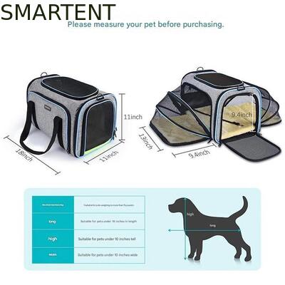 Dogs Cats and Rabbits Cute Pet Supplies Playful Style Chew Play Sleep Functions Gray Cationic Polyester Multi-Purpose Outdoor Travel Carry HandBag προμηθευτής