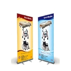 Οι σημαίες παραλιών συνήθειας διαφήμισης W80XH200cm κυλούν επάνω την εκτύπωση Quadri εμβλημάτων προμηθευτής