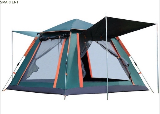Εξωτερική 205*205*135cm Πράσινη PU2000MM 210T Πολυεστέρα Ανθεκτική στο νερό αυτόματη σκηνή κατασκήνωσης προμηθευτής