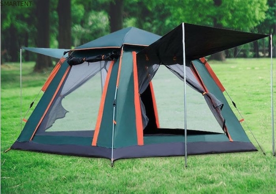 Εξωτερική 205*205*135cm Πράσινη PU2000MM 210T Πολυεστέρα Ανθεκτική στο νερό αυτόματη σκηνή κατασκήνωσης προμηθευτής