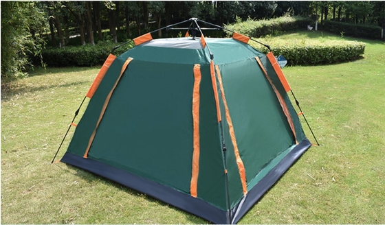 Εξωτερική 205*205*135cm Πράσινη PU2000MM 210T Πολυεστέρα Ανθεκτική στο νερό αυτόματη σκηνή κατασκήνωσης προμηθευτής