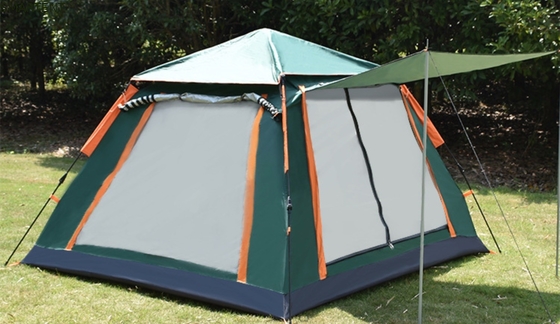 Εξωτερική 205*205*135cm Πράσινη PU2000MM 210T Πολυεστέρα Ανθεκτική στο νερό αυτόματη σκηνή κατασκήνωσης προμηθευτής