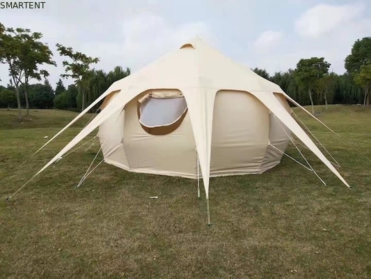 300*300*200CM 5M 280GSM Beige Υδροφθαλμικά επικαλυμμένο βαμβάκι Lotus Design Glamping Εξωτερική σκηνή κατασκήνωσης προμηθευτής