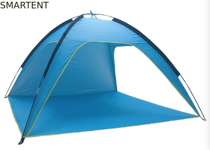 Γαλάζια Ασημένια Επιχρισμένα 4 άτομα 210*210*130CM Πολυεστέρας Πραχία Πραχίας Εξωτερικές σκηνές κατασκήνωσης με προστασία από την υπεριώδη ακτινοβολία προμηθευτής