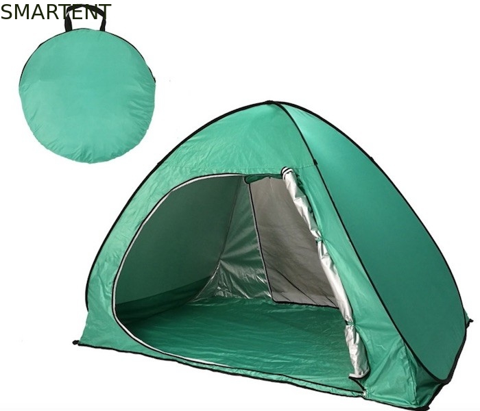 Προσαρμοσμένο Quick Open Automatic Pop Up Camping Tent 190T Ασημένια επίστρωση Πολυεστερική Τέντα θαλάσσης προμηθευτής