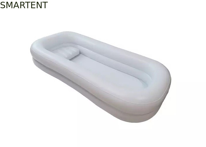 Φορητή Ιατρική Μπανιέρα Πισίνας Φουσκωτή PVC Λευκού Χρώματος 220x100x38CM προμηθευτής